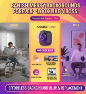 best 4K webcam with built in background removal
