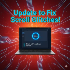 Logitech MX Master 3 software update to fix scroll wheel issues.