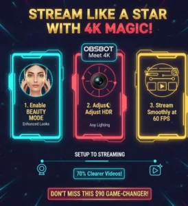 steps for OBSBOT streaming excellence