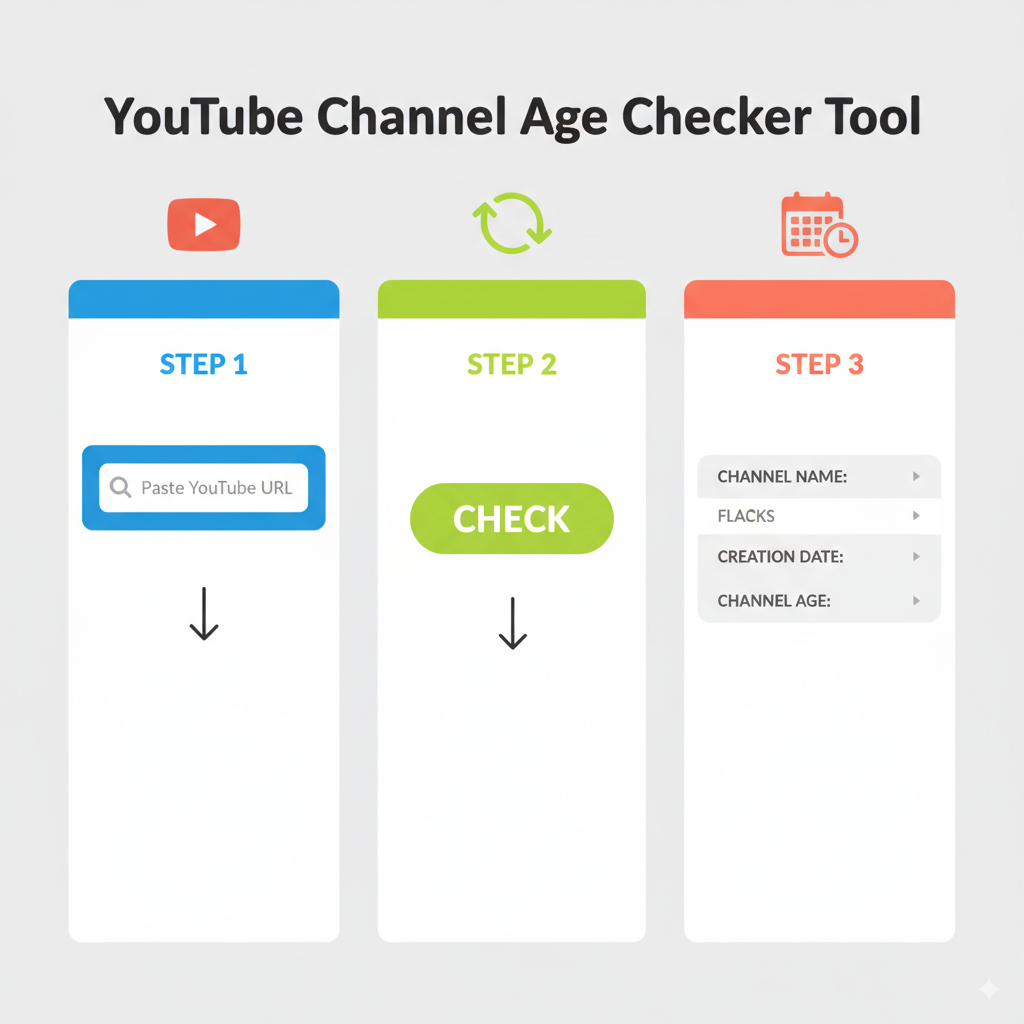 YouTube channel age tool
