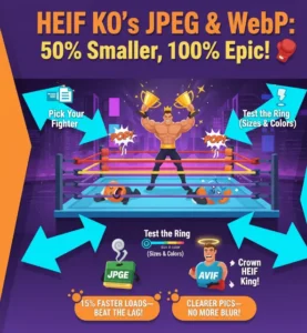 Battle-style format comparison chart with winner highlights.