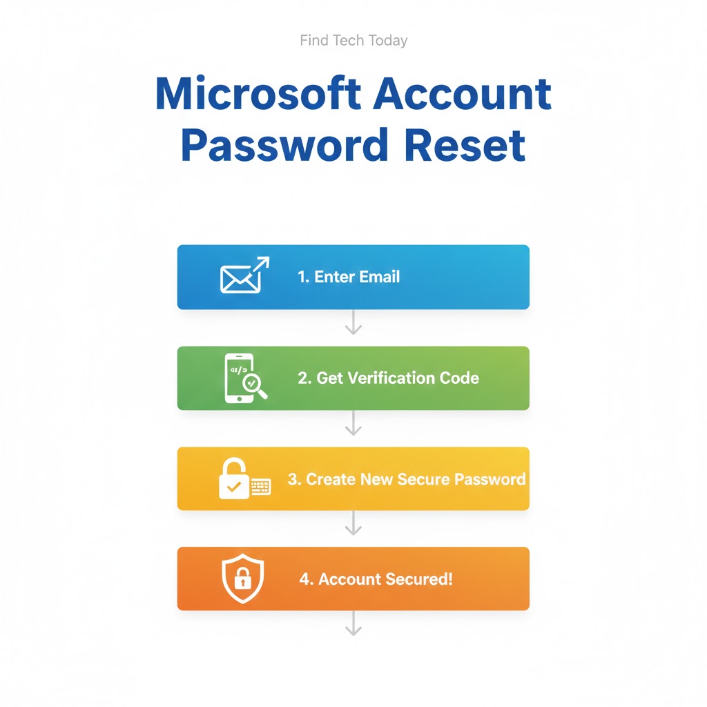 Microsoft account password reset steps