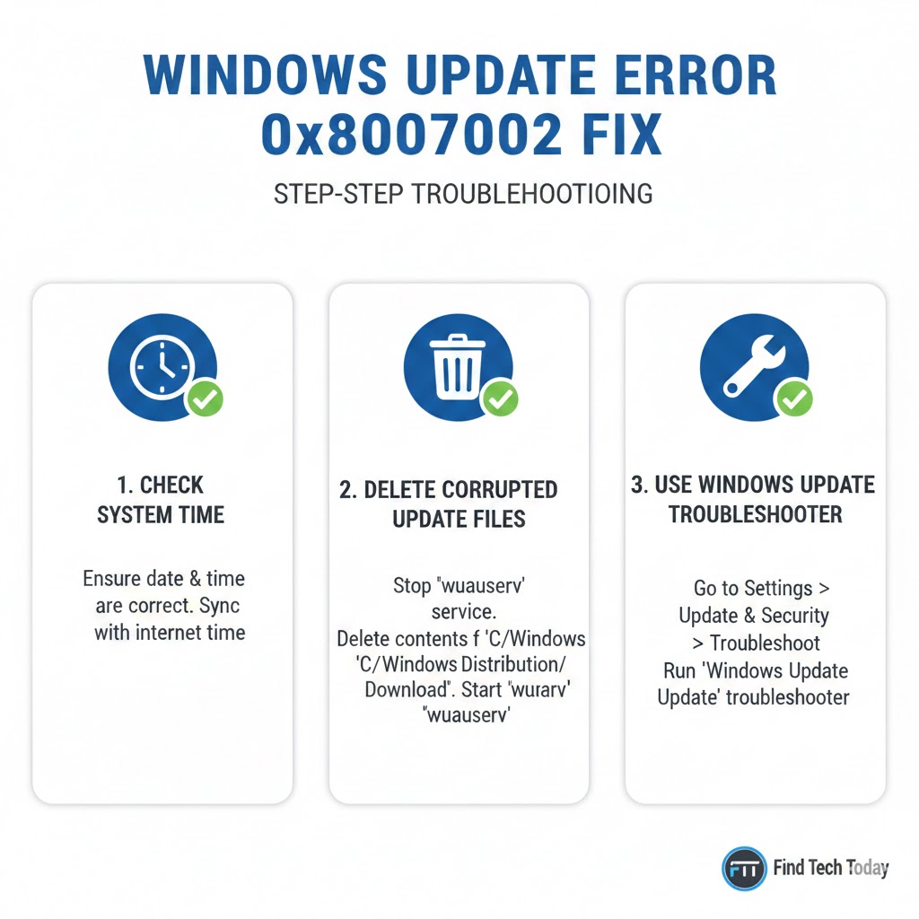 Windows 10/11 Update 0x80070002 Solution