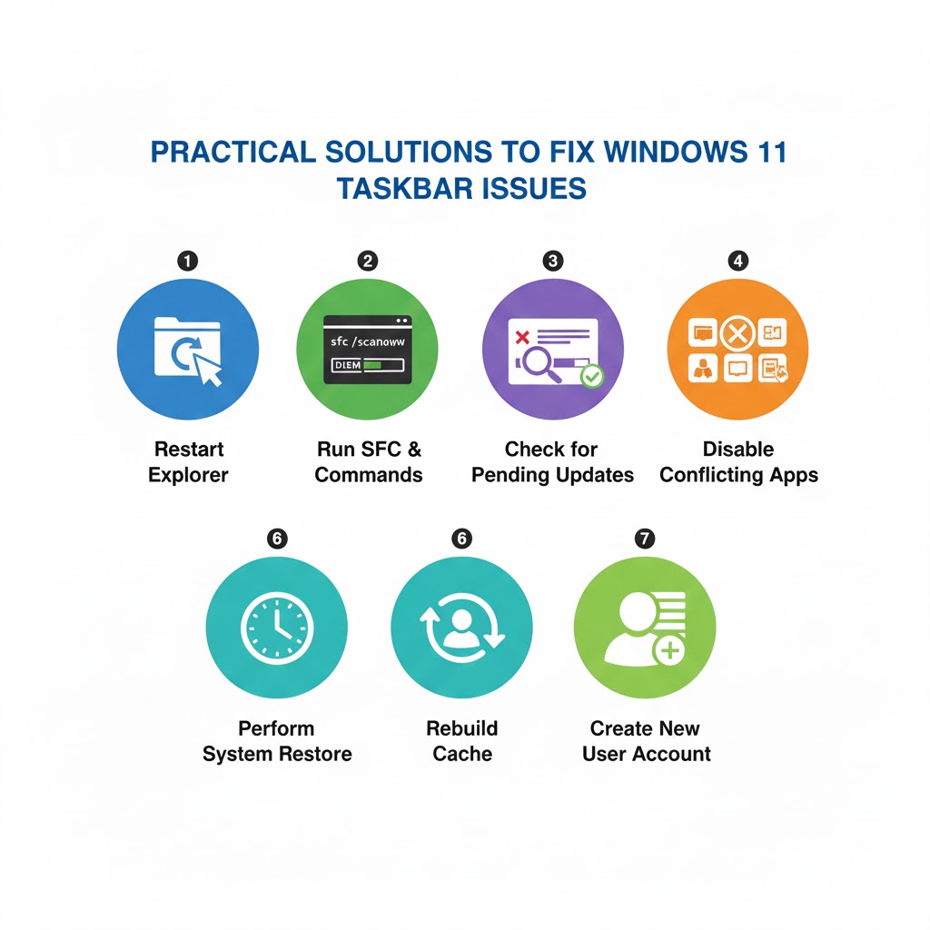 Fix Windows 11 Taskbar Issues After Update
