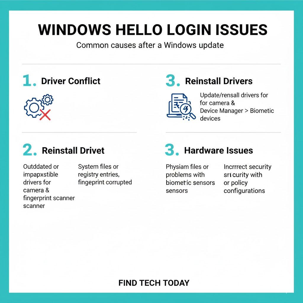Common causes of Windows Hello problems