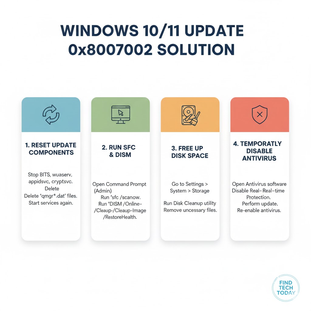 0x80070002 Windows Update Problem Fix