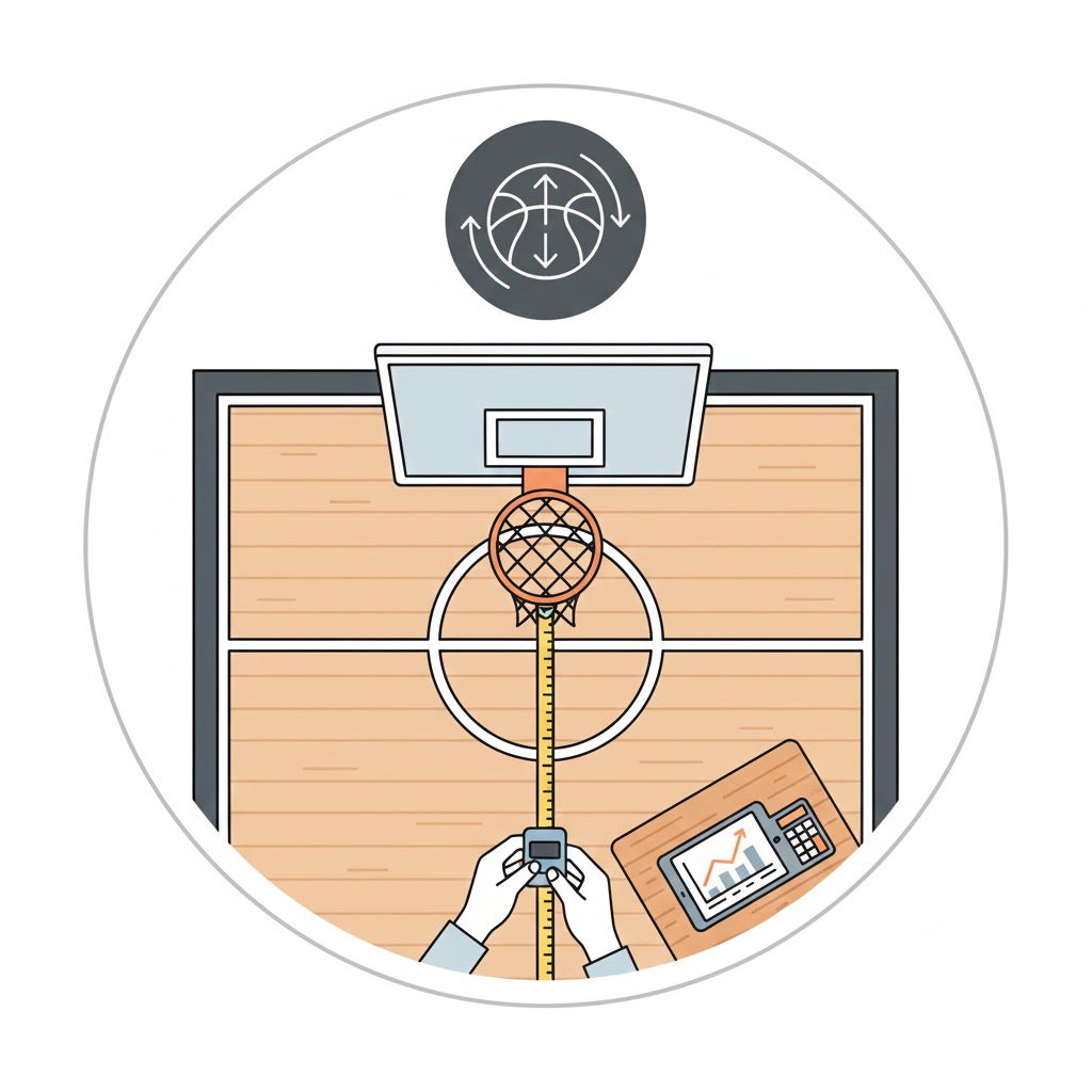 Basketball Court Hoop Height Estimator