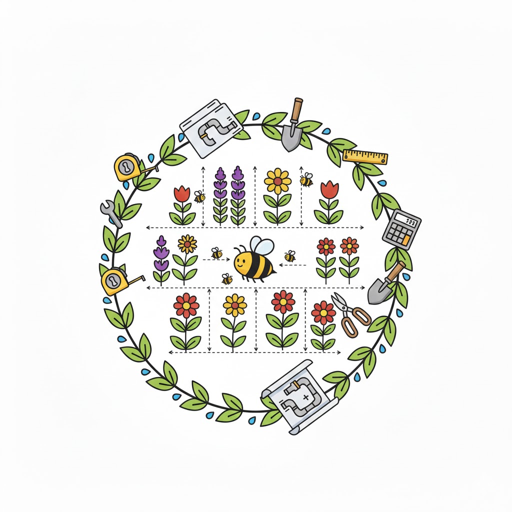 Bee-Friendly Plant Layout Estimator