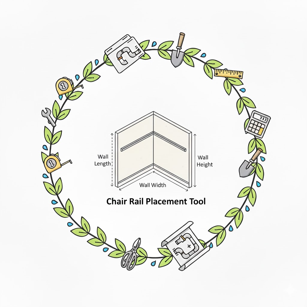 Chair Rail Placement Tool