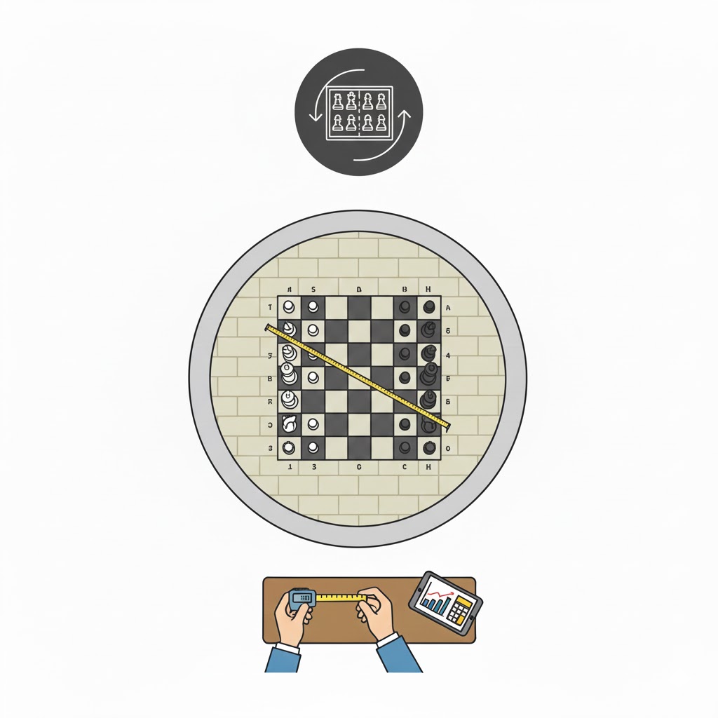 Chess Board Outdoor Size Calculator