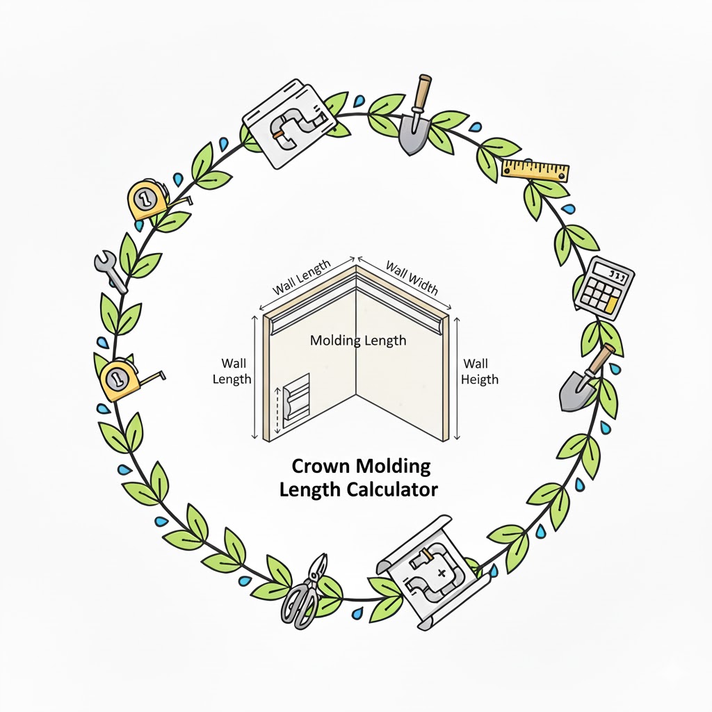 Crown Molding Length Calculator