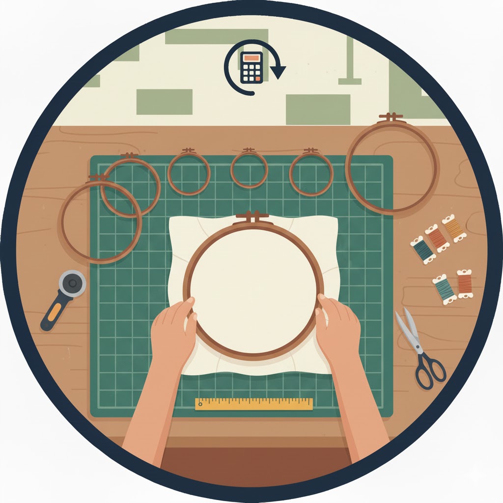 Embroidery Hoop Size Tool