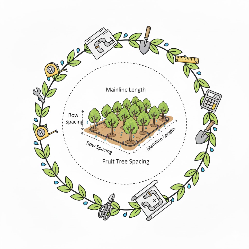 Orchard Irrigation Drip Tool