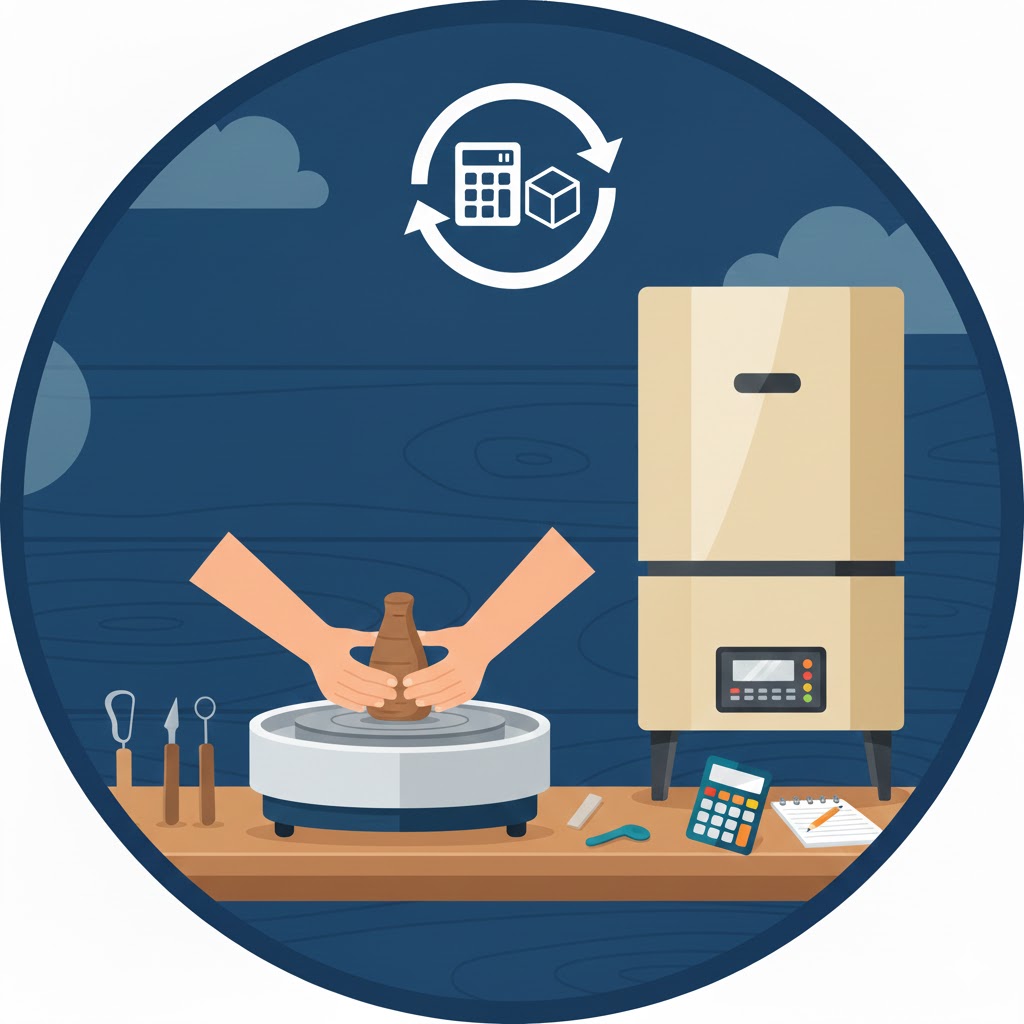 Pottery Wheel Kiln Size Calculator