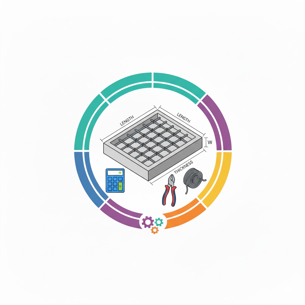 Rebar for Concrete Slab Calculator