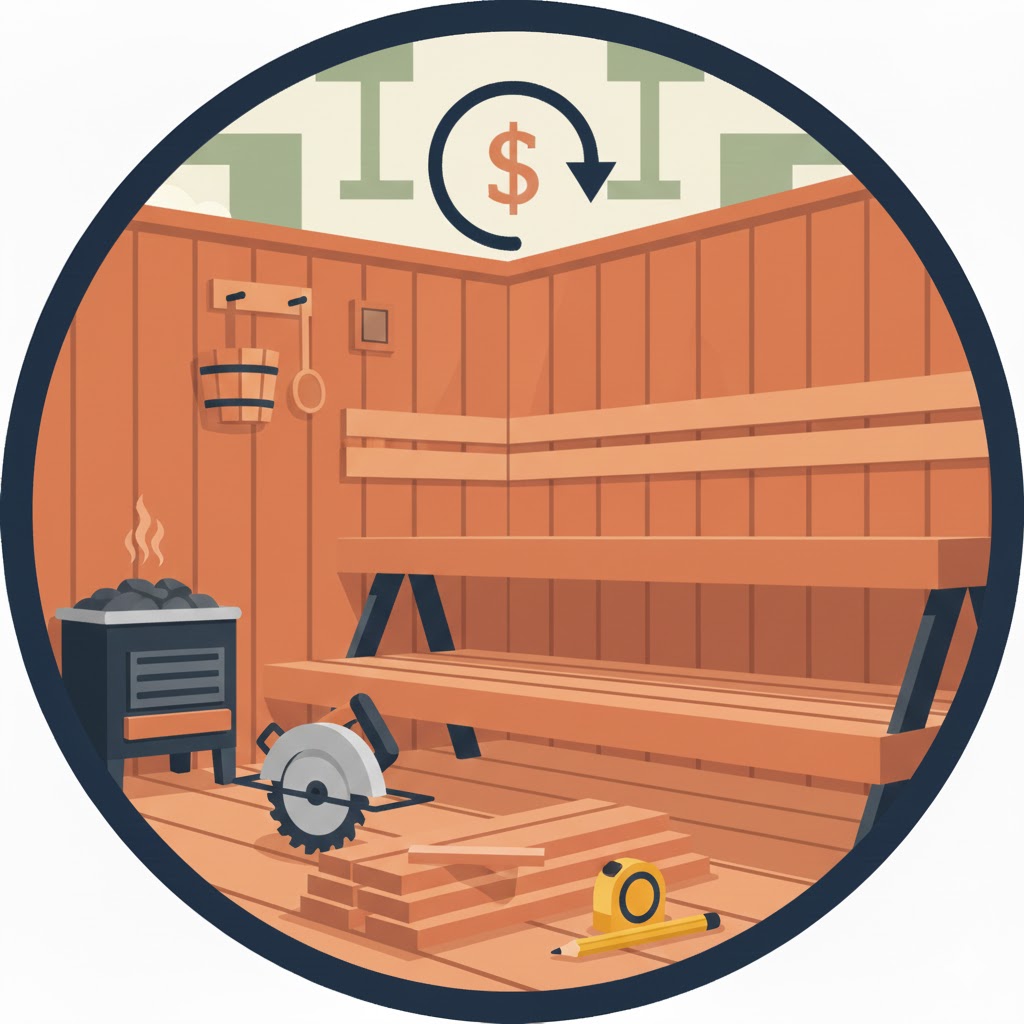 Sauna Lumber and Bench Calculator