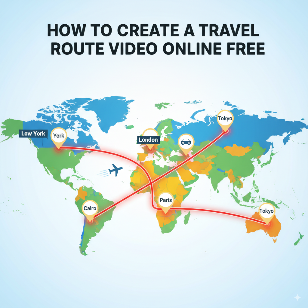 How to Create a Travel Route Video Online Free
