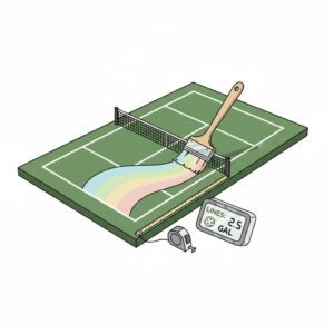 Pickleball Court Line Paint Calculator
