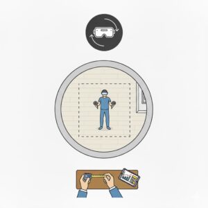 VR Headset Room Scale Space Calculator